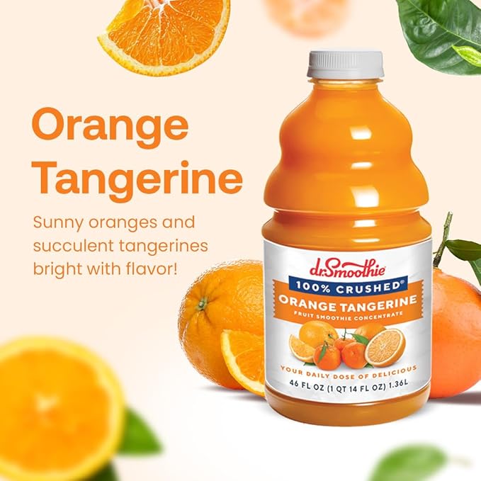 Dr. Smoothie 100% Crushed Orange Tangerine ??No Added Sugar, Made with Real Fruits/Fruit Juice