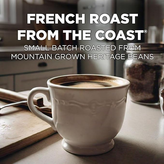 Maud's French Roast Coffee Pods, 200 ct, Dark Roast Coffee in Recyclable Single Serve Pods – 100%
