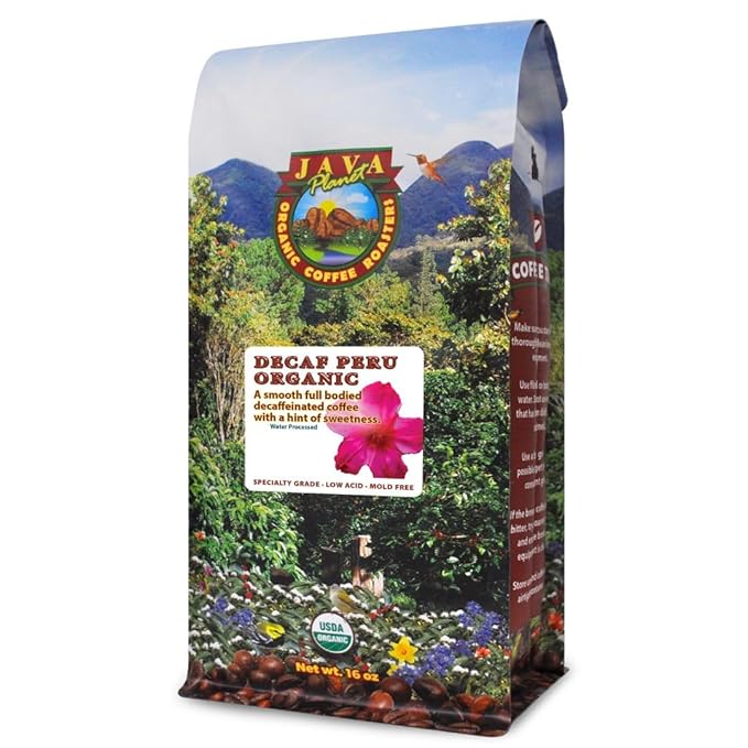 Low Acid Organic Coffee ??Whole Bean, Mold-Free & Stomach Friendly by Java Planet, Peruvian Single