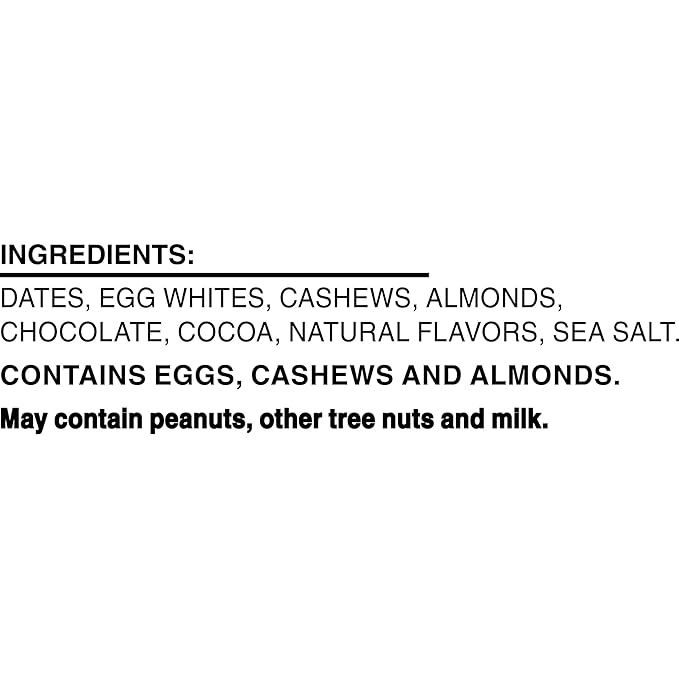 RXBAR Protein Bars, Protein Snack, Snack Bars, Chocolate Sea Salt, 18.3oz Box (10 Bars)