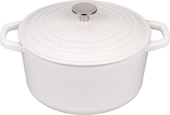 Enameled Cast Iron Dutch Oven Pot with Lid, for Bread Baking, Round Bread Oven- include Sourdough