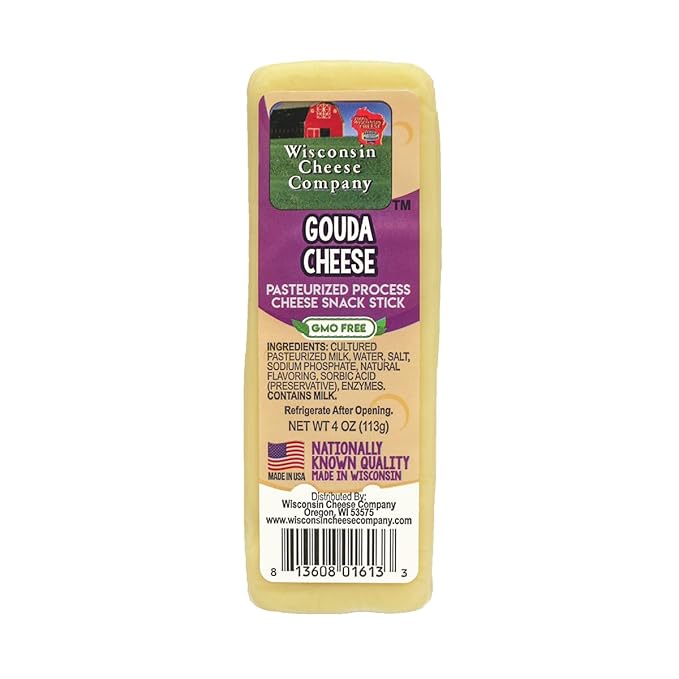 Wisconsin Cheese Company - Specialty Wisconsin Cheese & Cracker Gift Box - 100% Wisconsin Gouda