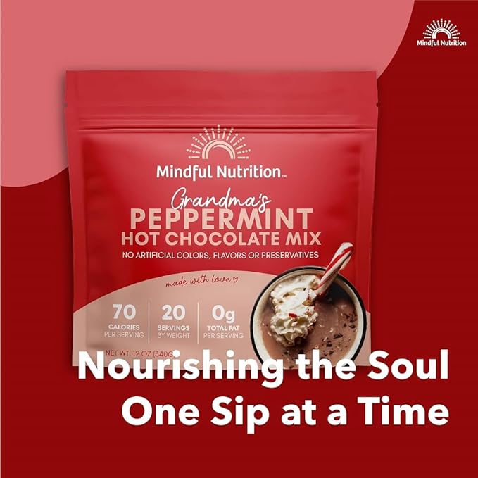 Mindful Nutrition Grandmas Organic Hot Chocolate Mix (Peppermint Hot Chocolate)
