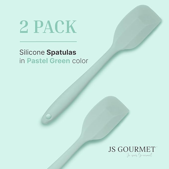 Silicone Spatula Set – 2-Piece Set of Rubber Spatulas for Non-Stick Cookware – Kitchen Tools and