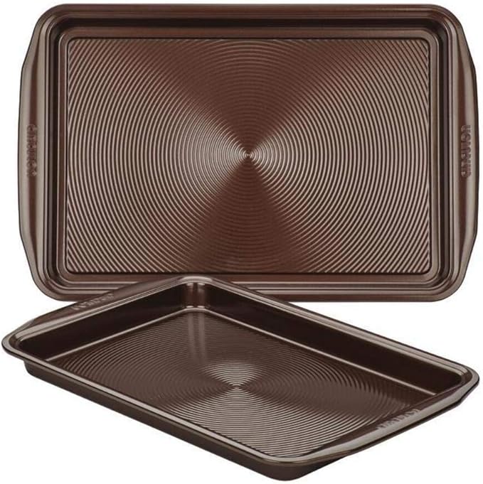 Circulon Nonstick Bakeware Set with Nonstick Cookie Sheets / Baking Sheets - 2 Piece, Chocolate