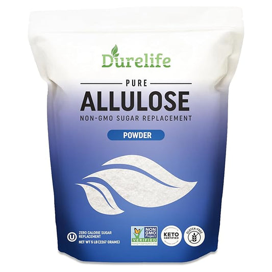 Durelife Allulose sweetener, 5 lb 100% Pure No Erythritol powdered Sugar Substitute, NON-GMO