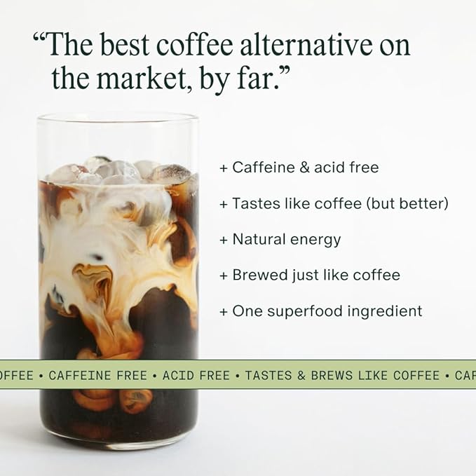 Kamana Caffeine Free Coffee Alternative - 100% Mesquite, Medium Roast Coffee Substitute - Smooth &