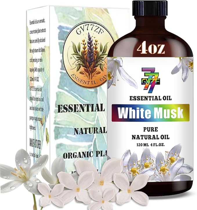 White Musk Essential Oil (4 oz/120 ml) ??White Musk Oils for Aromatherapy, diffusers, humidifiers