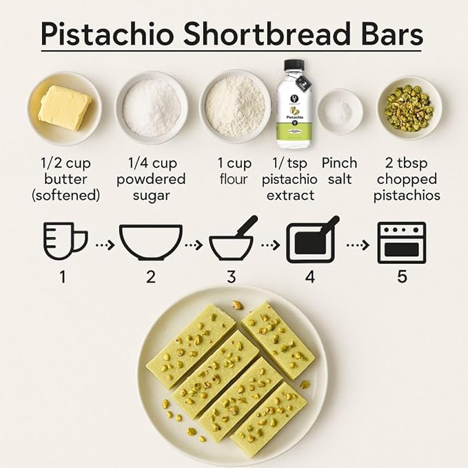 Dolce Flav Pistachio Extract ??2 Ounce Water-Soluble Kosher, Sugar-Free, Concentrated Nutty