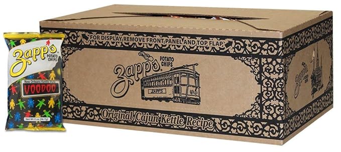 Zappì°??꽓s New Orleans Kettle-Style Potato Chips, Voodoo Flavor ì°????Crunchy Chips with a Spicy