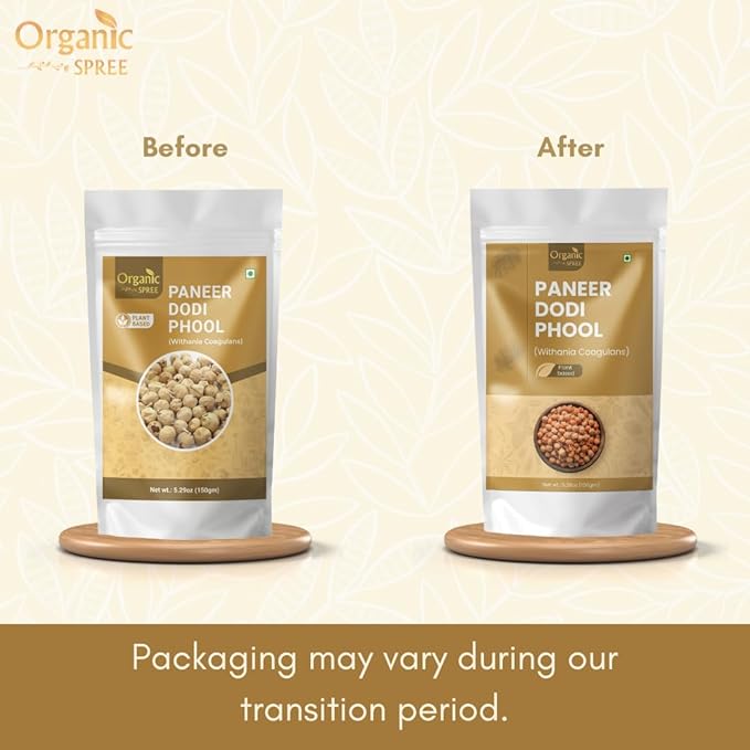 Organic Spree Paneer Dodi Phool 150g – Withania Coagulans – Pure Indian Rennet for Metabolic