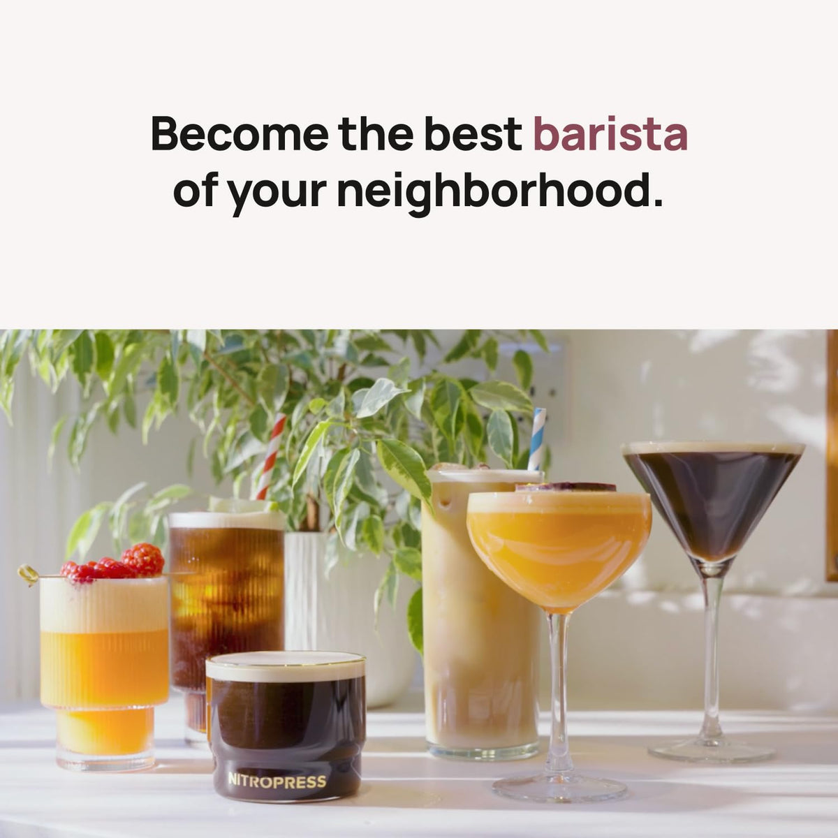 NitroPress DS Electric Nitro Cold Brew Coffee & Cocktail Maker Machine