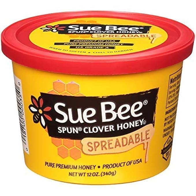 Sue Bee Spun Honey From USA Beekeepers, 12 oz, Pack of 6
