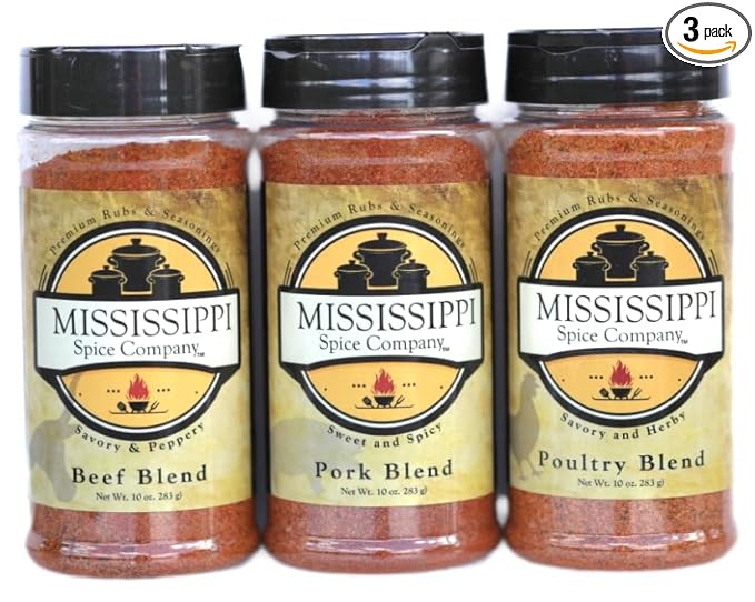Mississippi Spice Company Premium Rubs & Seasonings, Beef, Pork and Poultry Blends, The Carnivore