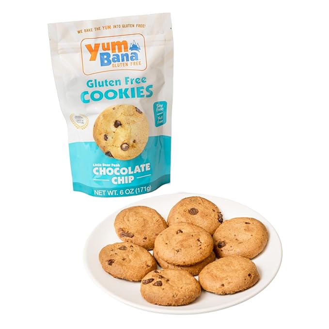 Yumbana Gluten Free Chocolate Chip Cookies - Soy Free, Nut Free Cookies - No Artificial Flavors or