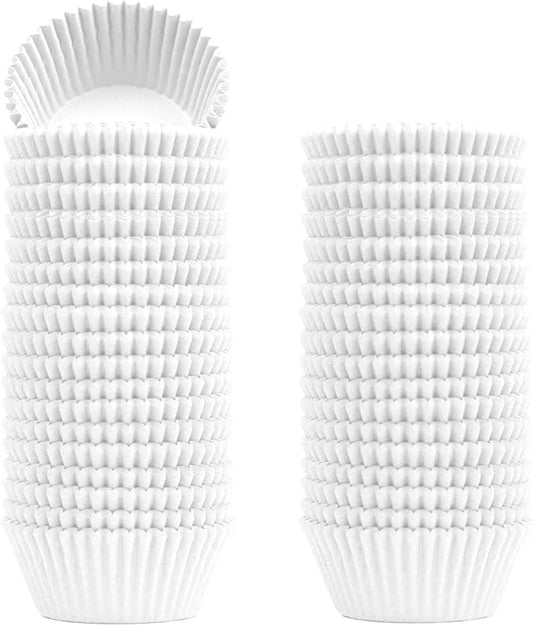 1000 Counts Heavy Duty Standard White Cupcake Liners Paper Cupcake Wrappers Bulk Cup Cake Cases 2