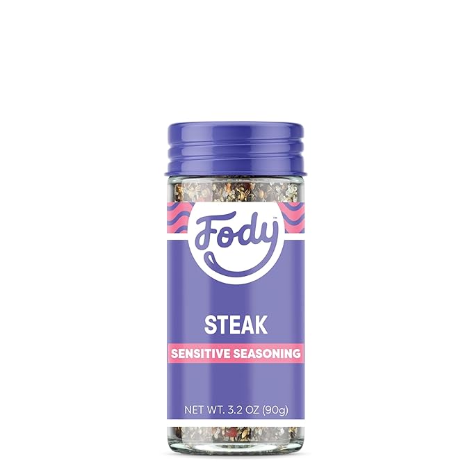 Fody Foods Steak Seasoning, 3.2 Oz, Garlic and Onion Free, Low FODMAP Certified, Gut & IBS