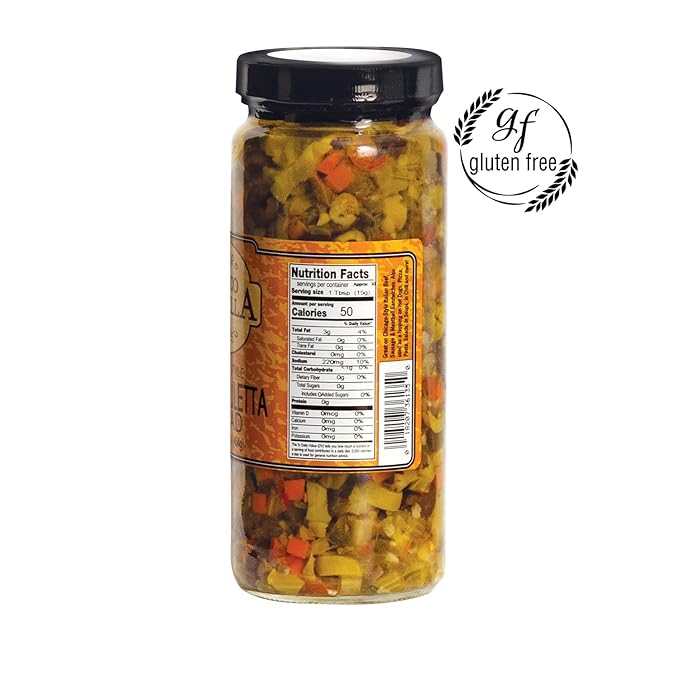 Enrico Formella Hot Muffuletta Salad - Gluten Free Italian Olive Mix - New Orleans Style Sicilian