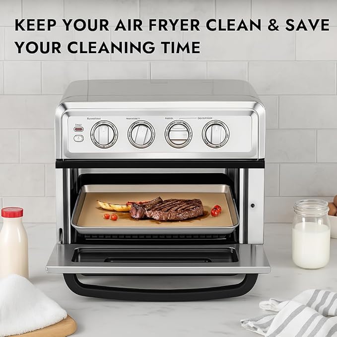 BYKITCHEN 200PCS 11 x 9in Air Fryer Parchment Paper Sheet Liners Compatible with Breville Smart