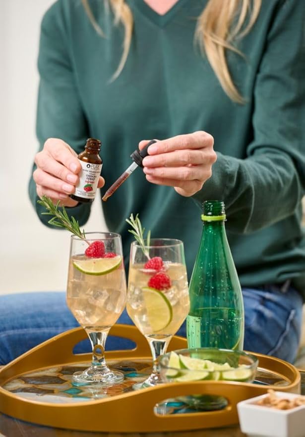 Pure Inventions - Green Tea Raspberry Water Infusion Drops - Antioxidants & Electrolytes - Health &