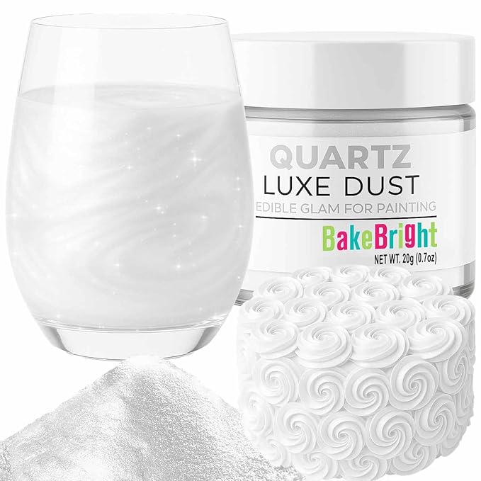 Bulk (20g) White Luster Dust Edible Glitter for Cocktails | Premium Edible White Luster Dust for