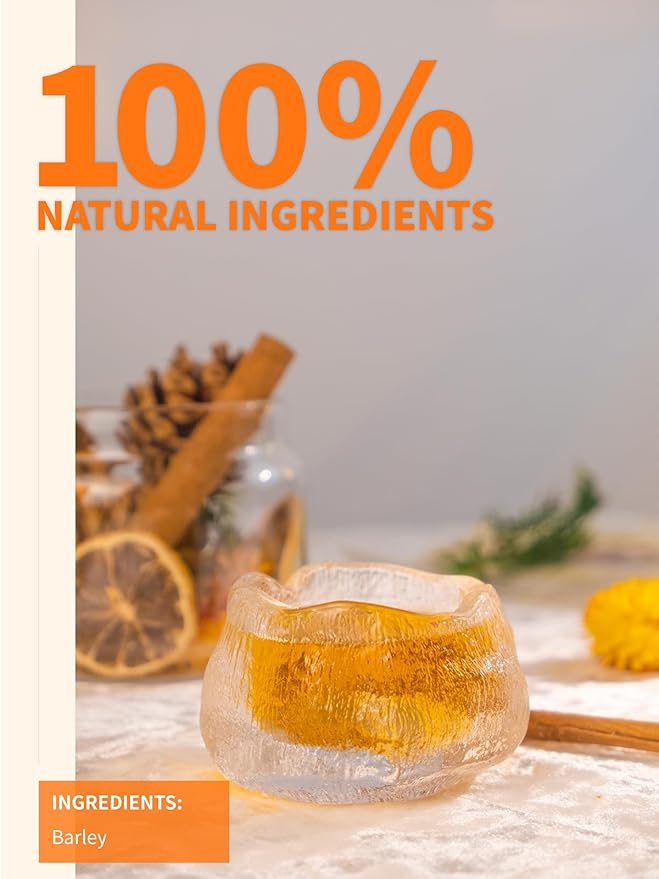 TeeLux Barley Tea Bags, Pure Roasted Barley Tea, Caffeine Free, Sugar Free, Nutty Flavor, 2g x 50