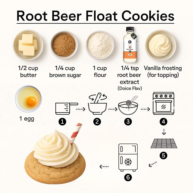 Dolce Flav Root Beer Extract ??2 Ounce Oil-Soluble Kosher, Sugar-Free, Concentrated Classic Root