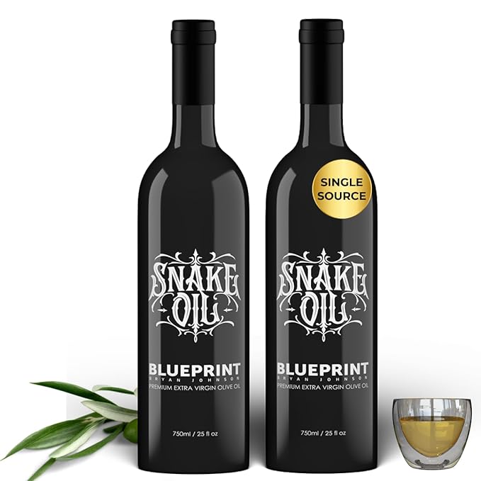 Blueprint by Bryan Johnson Olive Oil ??Snake Oil- High Polyphenol Extra Virgin Olive Oil (400+