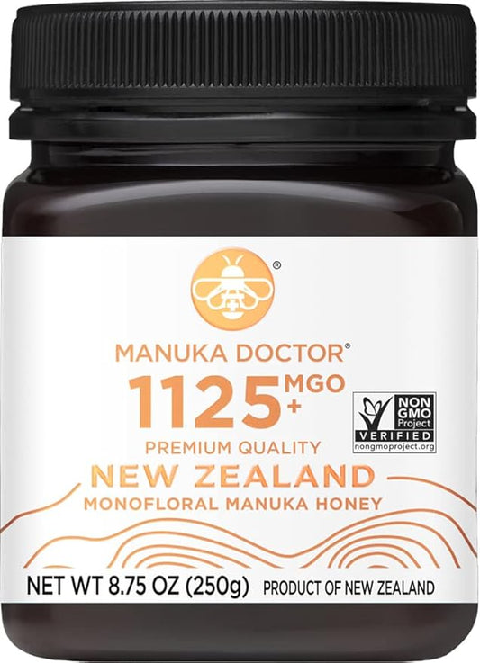 MANUKA DOCTOR - MGO 1125+ Manuka Honey Monofloral, 100% Pure New Zealand Honey. Certified.