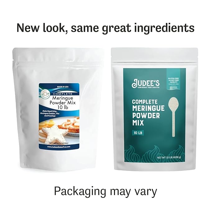 Judee's Gluten Free Complete Meringue Powder Mix Bulk 10 lb - Great for Baking and Decorating - No