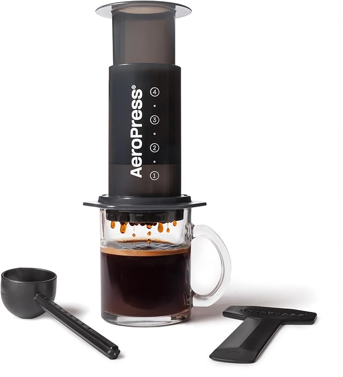 AeroPress Original Coffee and Espresso-style Maker, Barista Level Portable Coffee Maker with