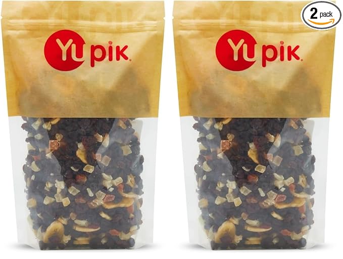 Yupik Trail Mix, Sulfite Free Fruit Blast, 2.2 lb, A mix of bananas, raisins, cranberries, papaya