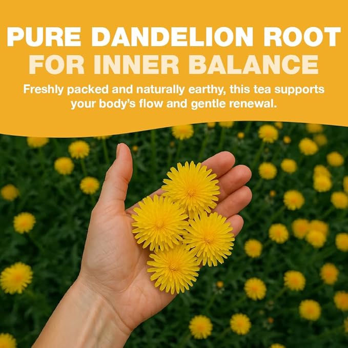 HANDPICK, Dandelion Root & Leaf Tea Bags (100 Herbal Tea Bags) Caffeine-Free Herbal Blend |