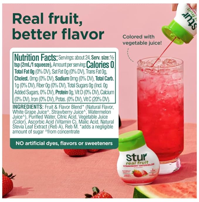 Stur Liquid Water Enhancer | Classic Variety Pack | Naturally Sweetened | High in Vitamin C &