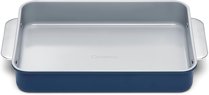 Caraway Non-Stick Ceramic 9”x13” Rectangle Pan - Naturally Slick Ceramic Coating - Non-Toxic, PTFE