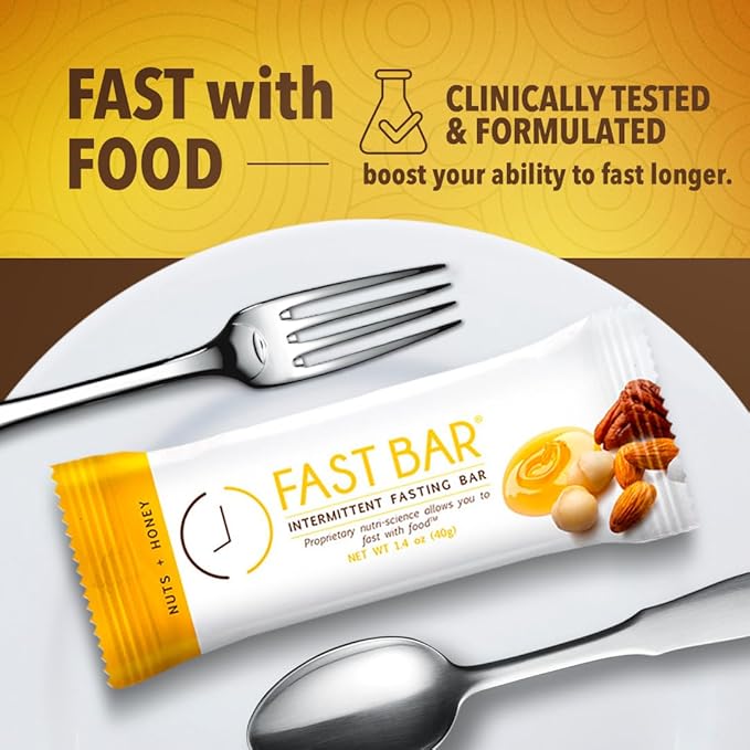 Prolon Fasting Bars | 5g Protein, 7g Fiber | Keto-Friendly, Gluten-Free, Dairy-Free, Plant-Based |