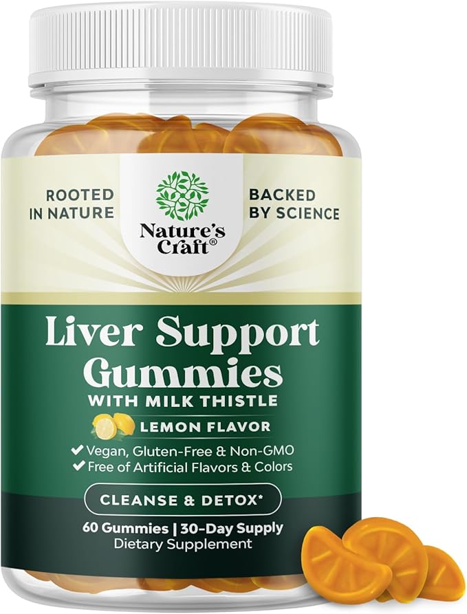 Cleansing Herbal Liver Detox Gummies Liver Support Milk Thistle Gummies with Artichoke Extract