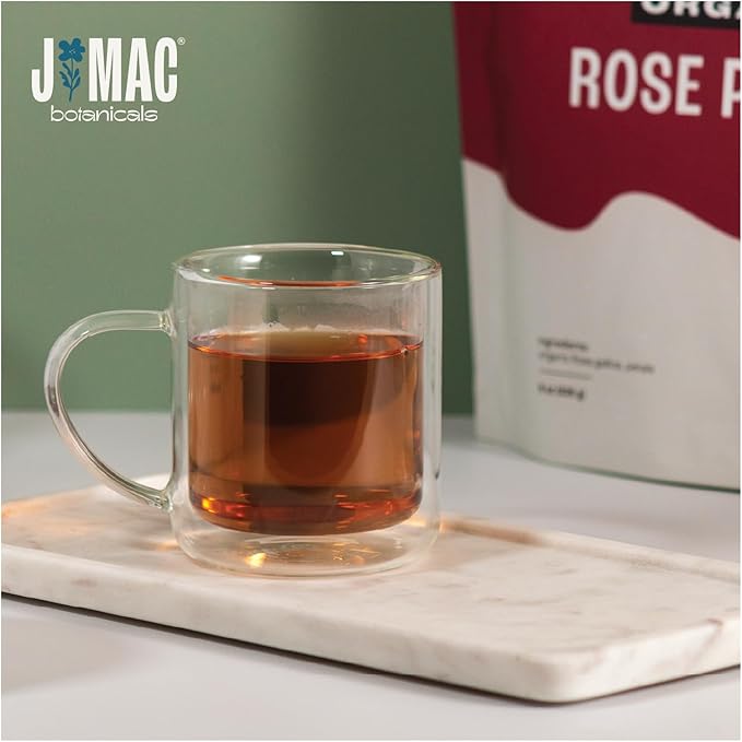 J MAC BOTANICALS Organic Rose Petals, (16 oz - Bulk 1 Pound) Certified USDA Organic, edible