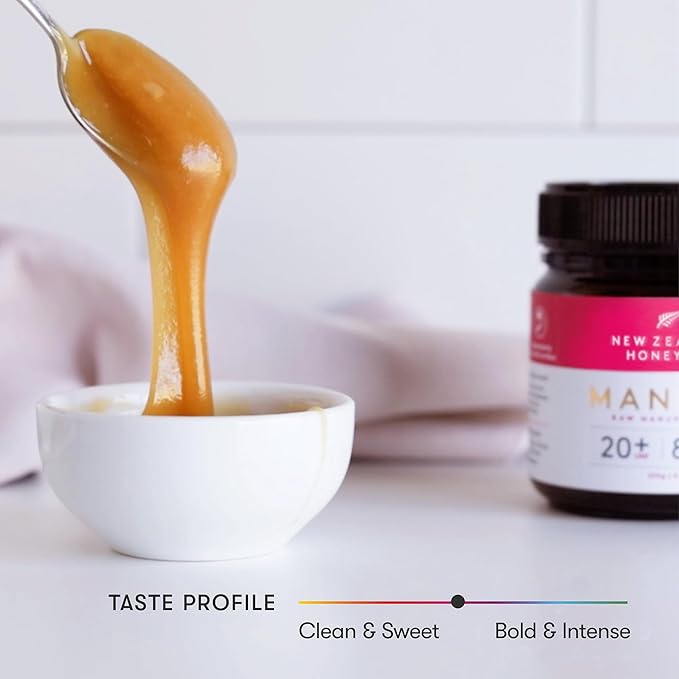 New Zealand Honey Co. Raw Manuka Honey UMF 20+ / MGO 829+ | UMF Certified | 17.6oz | Pure Raw Honey