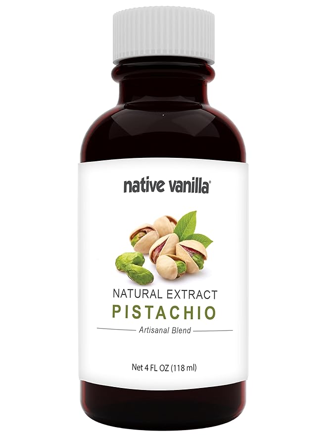 Native Vanilla - Pistachio Flavor - 4 Fl Oz - Pure Flavors and Extracts - Perfect for Cooking