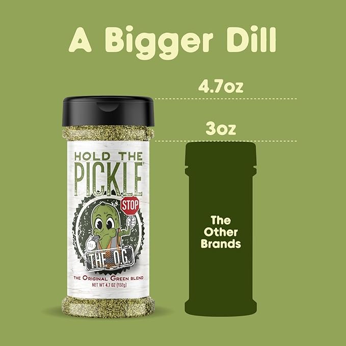 Hold The Pickle O.G. Dill Pickle Seasoning - Popcorn seasoning, Original Green Flavor Dill Pickles