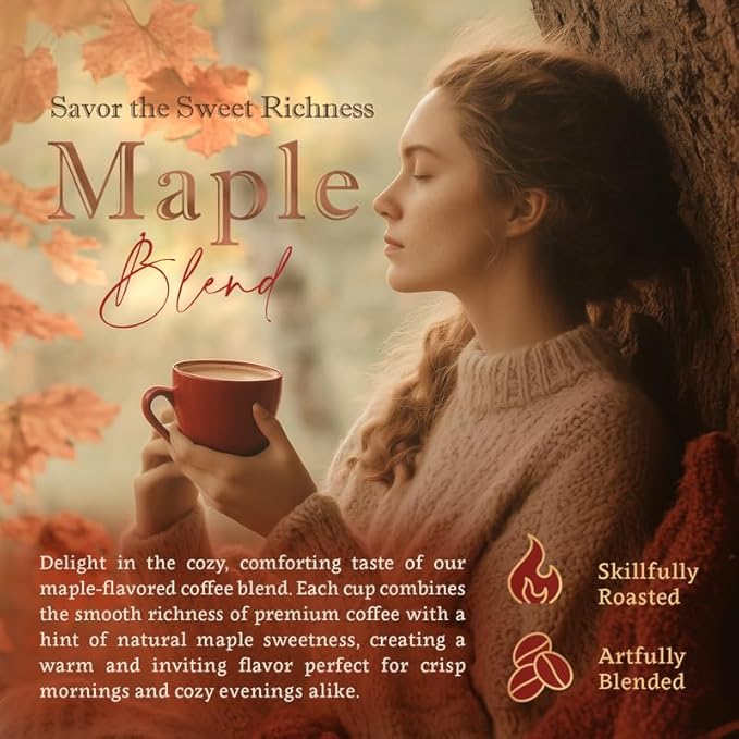Maple Flavored Whole Bean Coffee ??100% Arabica, Single Origin, Medium Roast, USDA Organic