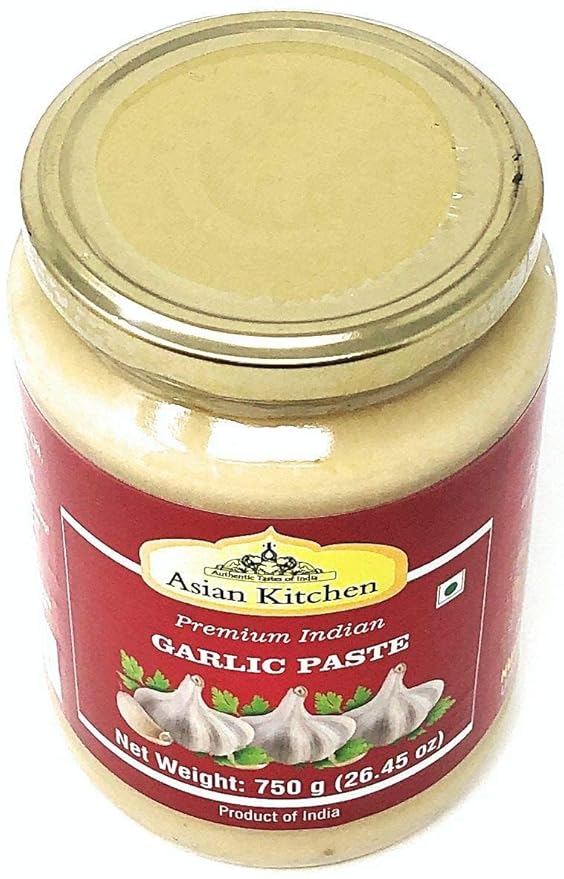 Asian Kitchen Garlic Cooking Paste 26.5oz (750g) Glass Jar ~ Vegan | Gluten Free | NON-GMO | No