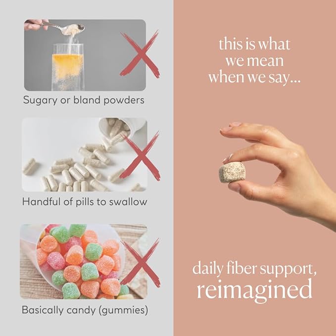 Fiber Supplement - 5g Daily Fiber Bite - Supports Regularity, Digestion and Gut Health - All