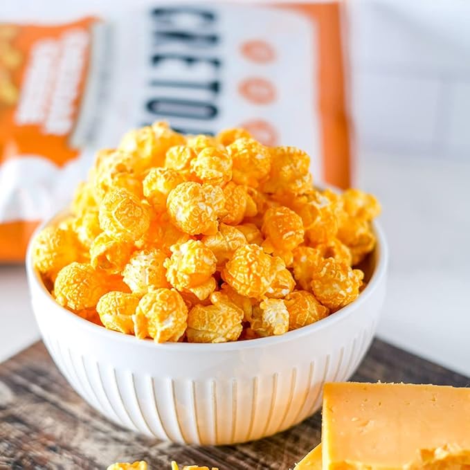 G.H. Cretors??Cheddar Cheese Popcorn ??Savory Gourmet Cheese Corn in Convenient Individual Bags