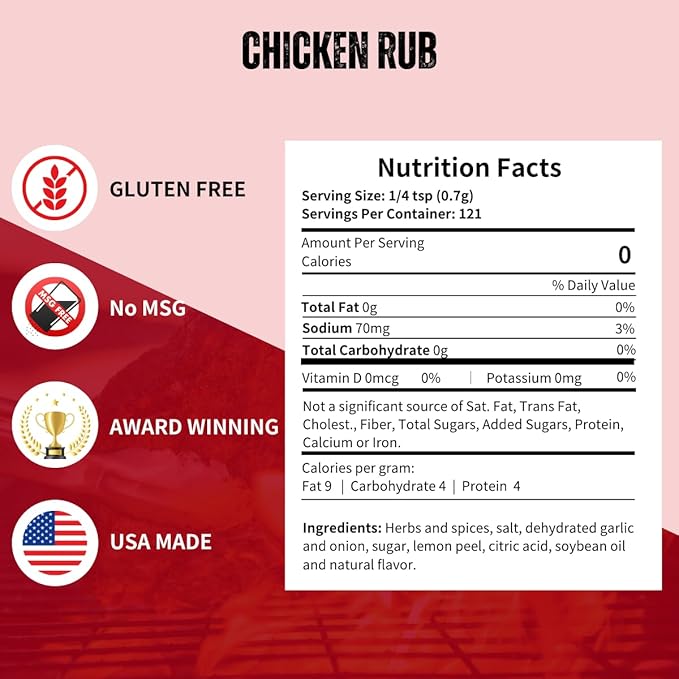 Pork Barrel BBQ Chicken Spice Rub | All-Purpose Seasoning and Spice Rub |Grilling Essentials
