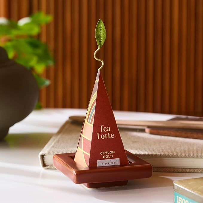 Tea Forte Frank Lloyd Wright Presentation Box Tea Gift Set Sampler, 20 Count 2 of Each Variety