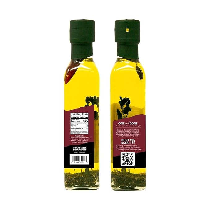 Siciliano Herb Infused Oil, All Natural Gourmet Cooking Oil with Fragrant Mediterranean Herbs