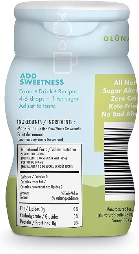 SweetMonk - 100% Pure Original Monk Fruit Sweetener Liquid Sugar Substitute - 50ml | No Water Added