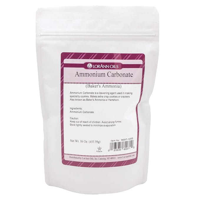 LorAnn Oils Baker's Ammonia (Ammonium Carbonate) - Ideal for Springerle & Thin, Crispy Cookies